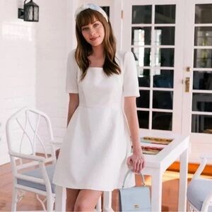 Gal Meets Glam Kylie White Mini Dress